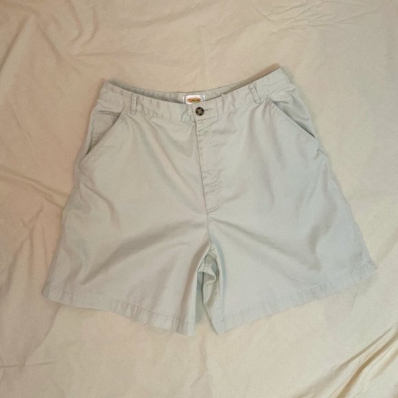 💙 Talbots Khaki Chino Short High Rise Size 16 - Picture 1 of 3